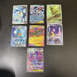 Pokemon TCG Cosmic Eclipse Holo Lot 7 Mega Greninja EX Mega Dragalge EX 2020 - Image 1