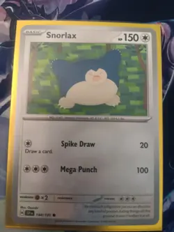 Snorlax 144/191 Common Surging Sparks Pokemon Near Mint - Image 1