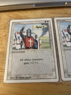 Magic: The Gathering Crusade Revised LP Three Copies MTG - Image 2