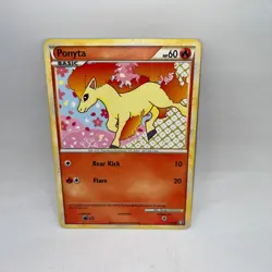 Ponyta 72/102 Common HGSS Triumphant Pokemon Moderately Played - Image 1