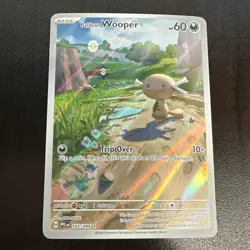 Pokemon TCG Paldean Wooper 102/094 Me02: Phantasmal Flames Holo Rare 60HP Engli… - Image 1