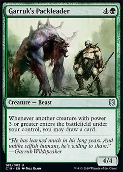 Magic the Gathering MTG Garruk's Packleader (168) Commander 2019 LP - Image 1