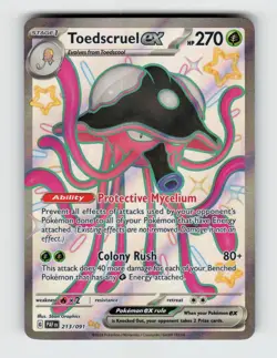 Toedscruel ex 213/091 - Pokemon - Paldean Fates - Holo Shiny Ultra Rare - NM - Image 1