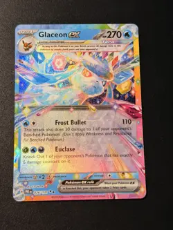 Glaceon ex 026/131 Holo Double Rare PRE Pokemon TCG NM - Image 1