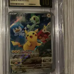 2022 Pokemon Scarlet & Violet - Promos (SV-P) Chinese Pikachu CGC 10 Pristine - Image 5
