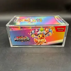 Pokemon TCG S&V Prismatic Evolutions Booster Bundle Display Case w/Acrylic Case - Image 2