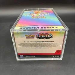 Pokemon TCG S&V Prismatic Evolutions Booster Bundle Display Case w/Acrylic Case - Image 3