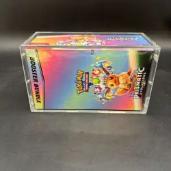 Pokemon TCG S&V Prismatic Evolutions Booster Bundle Display Case w/Acrylic Case - Image 4