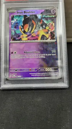 2025 IRON BOULDER MASTER BALL REVERSE HOLO PRISMATIC EVOLUTIONS POKEMON PSA 10 - Image 5