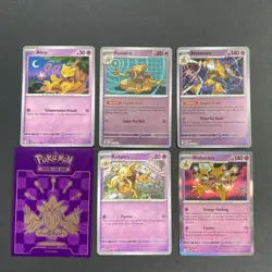 Pokemon TCG Abra Kadabra Alakazam Theme Lot - Image 1
