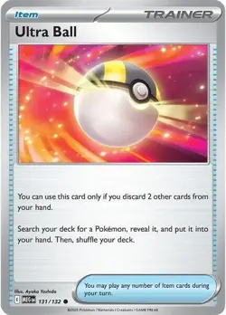 4x Ultra Ball 131/132 - ME01: Mega Evolution - Pokemon Trainer Playset - NM - Image 1