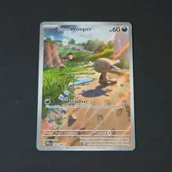 Pokemon Paldean Wooper 102/094 Phantasmal Flames Illustration Rare Holo 60 HP E… - Image 1
