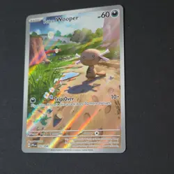 Pokemon Paldean Wooper 102/094 Phantasmal Flames Illustration Rare Holo 60 HP E… - Image 2