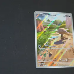 Pokemon Paldean Wooper 102/094 Phantasmal Flames Illustration Rare Holo 60 HP E… - Image 3