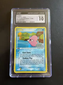 POKEMON TCG LUVDISC 7/100 EX CRYSTAL GUARDIAN REVERSE HOLO CGC GEM MINT 10!! - Image 1