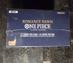 One Piece English OP-01 Booster Box Blue Bottom Romance Dawn - Factory Sealed - Image 3