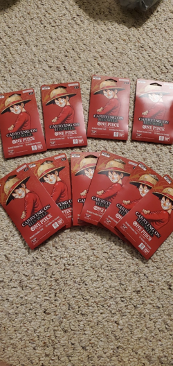 One Piece carrying on his will English 10 sleeved booster packs - Image 1