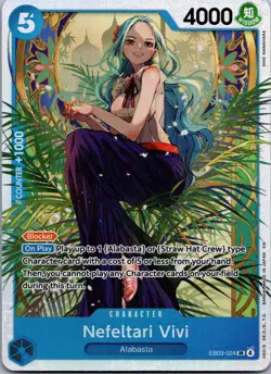 Nefeltari Vivi (024) Foil SR Booster: One Piece Heroines Edition EB03-024 NM - Image 1