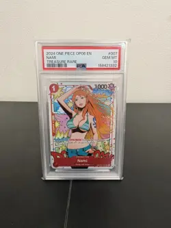 PSA 10 One Piece Nami ST01-007 Treasure Rare OP06 Wings Captain Gem Mint 10 - Image 1