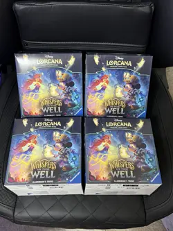 DISNEY LORCANA TCG: WHISPERS IN THE WELL ILLUMINEER'S TROVE BOX x4 - Image 1