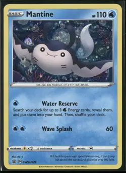 Mantine - Holo Promo SWSH: Sword & Shield Promo Cards SWSH026 NM - Image 1