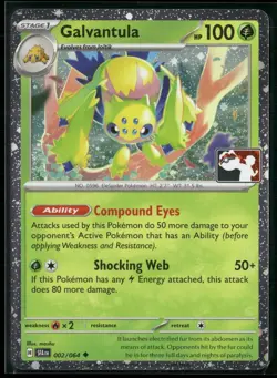 Galvantula Holo Uncommon Prize Pack Series Cards 002/064 NM - Image 1