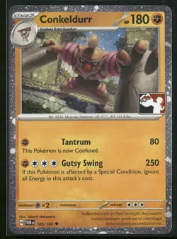 Conkeldurr Holo Uncommon Prize Pack Series Cards 105/167 NM - Image 1