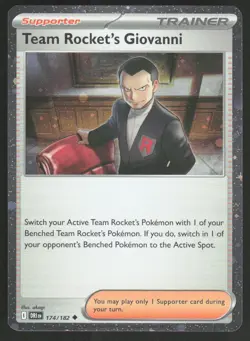 Team Rocket's Giovanni (Cosmos Holo) Uncommon174/182Miscellaneous Cards & Pro... - Image 1