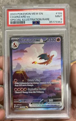 Pokemon Cards PSA 9 MINT Charizard Ex SIR 151 2023 SIR Ultra Rare 199/165 - Image 1