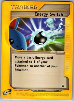 Energy Switch 120/147 Non Holo Aquapolis - Pokemon Card - NM - Image 1