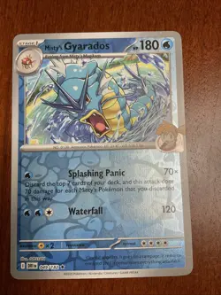 Misty’s Gyarados 049/182 Destined Rivals Reverse Holo Rare Pokemon TCG Card - Image 1