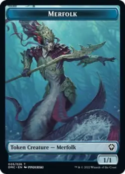 MTG Dominaria United - Bird 1/1 & Merfolk 1/1 [Token] (Foil) - Image 2