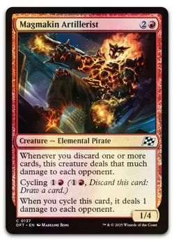 Magmakin Artillerist #137 (Foil) (NM) Aetherdrift DFT Magic MTG - Image 1
