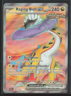 Raging Bolt ex 196/162 Ultra Rare Temporal Forces Pokemon Near Mint - Image 1