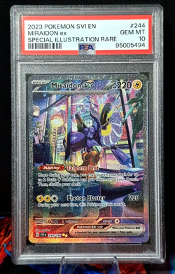 Miraidon ex 244/198 PSA 10 Special Illustration Rare Scarlet Violet SV01 Pokemon - Image 1
