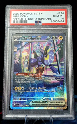 Miraidon ex 244/198 PSA 10 Special Illustration Rare Scarlet Violet SV01 Pokemon - Image 2