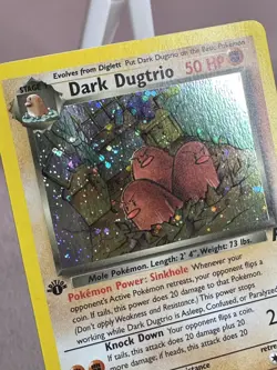 Dark Dugtrio 6/82 1st Edition Holo Team Rocket Pokemon LP TCGKITTEN - Image 3