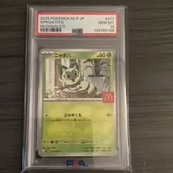 Pokemon TCG Sprigatito 017/M-P Japanese M-P Promo PSA 10 Graded - Image 1
