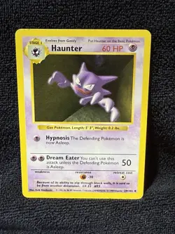 Haunter Base Set Shadowless BSS 29/102 Pokemon Uncommon LP - Image 1