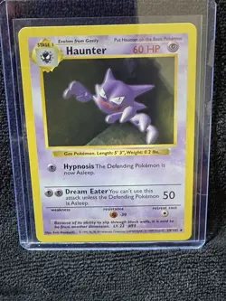 Haunter Base Set Shadowless BSS 29/102 Pokemon Uncommon LP - Image 3