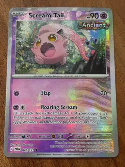 Pokemon TCG Scream Tail 042/131 Prismatic Evolutions (Poke Ball Pattern) - Image 1