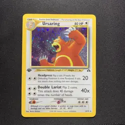 Pokemon TCG Neo Discovery 1st Edition 15/75 Ursaring Holo Rare - Image 1