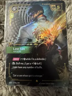 Lee Sin - Ascetic (Alternate Art) - Origins NM Riftbound Card - Image 1