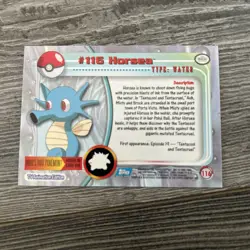 #116 Horsea - Pokemon Topps Card - Blue Logo - Image 2