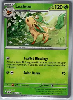 Leafeon Poke Ball 005/131 SV: Prismatic Evolutions - Pokemon Card - NM - Image 1