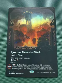 Kavaron, Memorial World (Borderless) Edge of Eternities Foil - Image 1