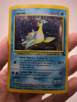 1999 Pokemon Base Set Unlimited Lapras Holo WOTC 10/62 - Image 1