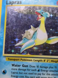 1999 Pokemon Base Set Unlimited Lapras Holo WOTC 10/62 - Image 3