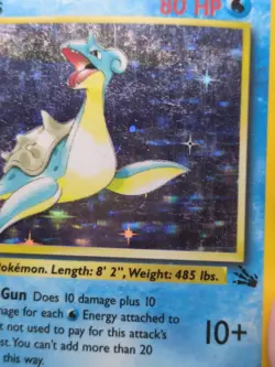 1999 Pokemon Base Set Unlimited Lapras Holo WOTC 10/62 - Image 4