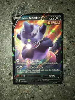 Pokemon TCG Galarian Slowking V 099/198 Chilling Reign Ultra Rare Holo MINT - Image 3